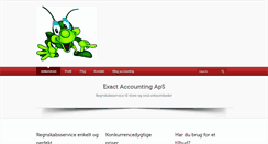 Desktop Screenshot of exact-accounting.dk